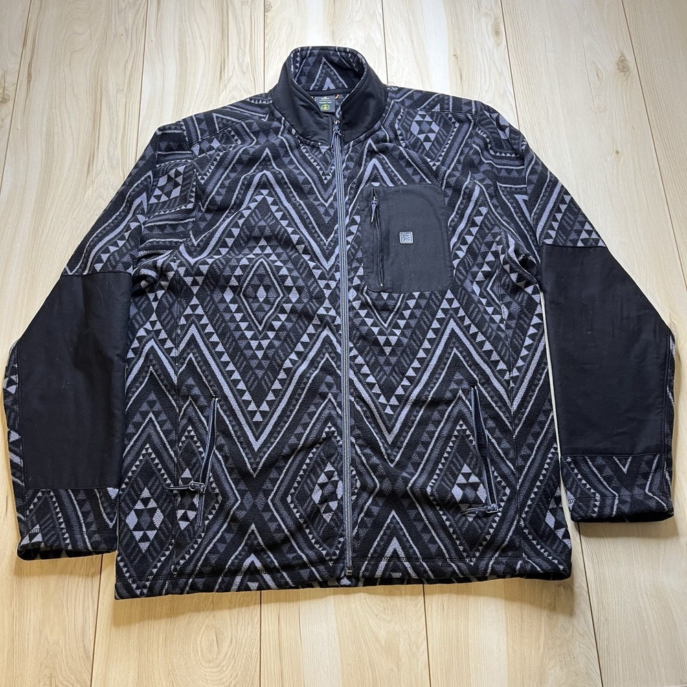 Roark Revival Full Zip Fleece Sweater Mens Size Large Manawa Tapu Edition B15